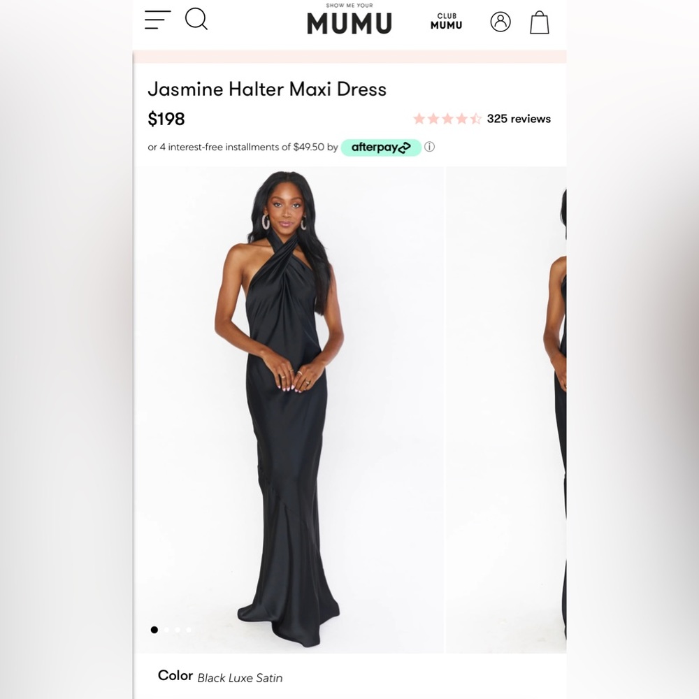 Show me your mumu Jasmine halter maxi dress